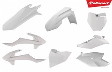 KTM Plastikset SX 85 2018 - 2024 All White Polisport Motocross 90761