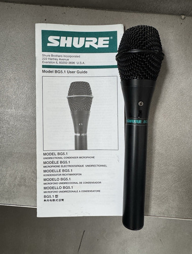 Shure bg5 - shure, bg5.1