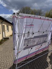 Messewand Faltdisplay  300 cm x 225 cm mit Kettband und Tasch