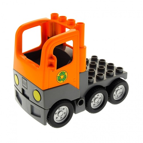 Lego duplo lkw orange - 1x,