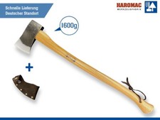 HAROMAC Yankee Axt 1,6kg | Spalthammer + Hickory-Stiel Garten Outdoor | 922525