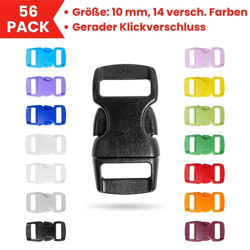 Steckschnalle 14x farben - steckschnalle,