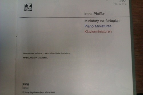 Irena pfeiffer klavier - :,