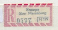 76598) DDR, AKZ Reco-Zettel Krumpa über Merseburg