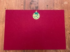 Edles Tischset, rot mit