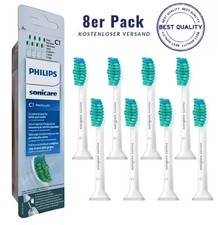 NEU 8er Philips Sonicare C1 Original ProResults Standard Schallzahnbürsten Weiß~