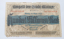 Hundert Millionen Mark Notgeld