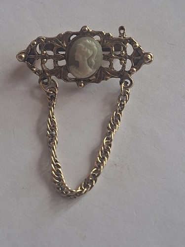 Vintage brosche mit gemme - vintage,