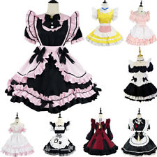Karneval Anime Maid Kostüm Schürze Set Dienstmädchen Cosplay Anzug Lolita Dress