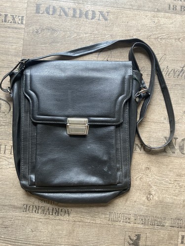 Ddr leder aktentasche - leder,