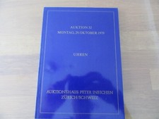 AUKTIONSKATALOG Auktion 32 vom  29.10.1979 UHREN Auktionshaus Zürich / Schweiz