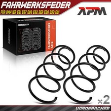 2x Federn Fahrwerksfeder Vorderachse für BMW 1er E81 E87 E88 E82 3er E90 E92 E91