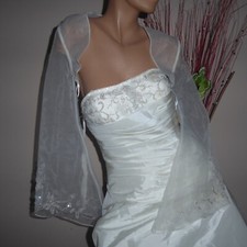 Damen BrautBolero NEU 129 € S 36 38 creme ivory Hochzeit Standesamt Bolero Kurz