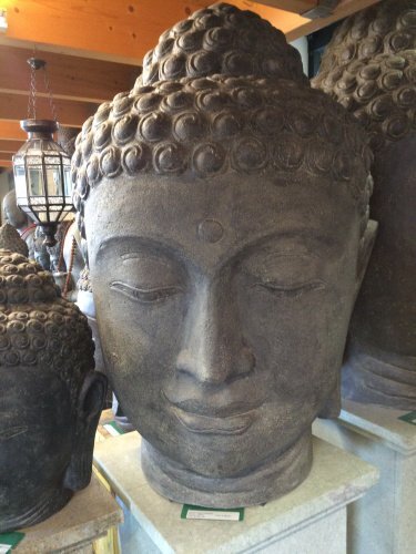 Buddha kopf skulptur - buddha,