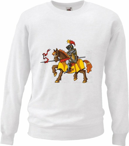Sweatshirt ritter auf pferd - sweatshirt,