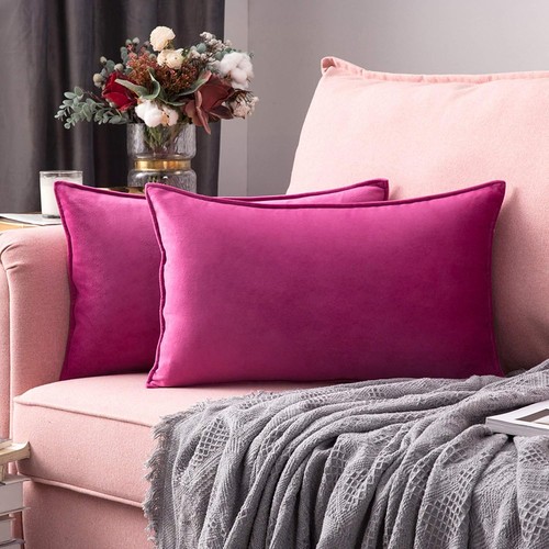 Kissenbezug samt 30x50 - samt, pink