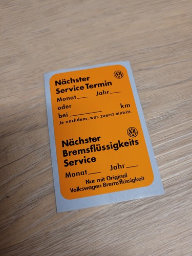 Service aufkleber termin - service,