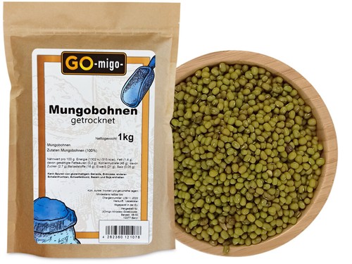 Mungobohnen 1kg gomigo - mungobohnen,