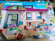 Playmobil City Life 70146 Mitnehm- Tierklinik Tierarzt Arztpraxis komplett