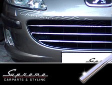 PEUGEOT 407 Limousine und SW Chrom Zierleisten Set für Kühlergrill 3M