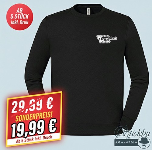 Sweatshirt inkl logo druck - 5x,
