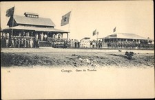 Ak Tumba DR Kongo Zaire, Bahnhof - 3986907