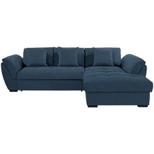 Ecksofa - blau-türkis -