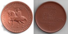 Porcelain Medal Schwerin Gr