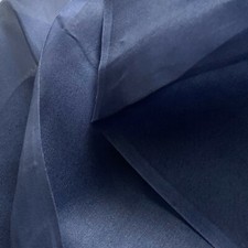 5Mommy 100 % REINE SEIDE ORGANZA STOFF von The Yard X 40"" ~ UK Lager ~ MARINEBLAU