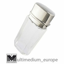 Jugendstil Martin Mayer Silber Riechfläschchen Glasflakon vinaigrette