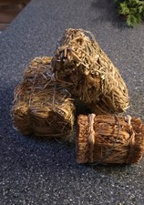 Stroh-Quaderballen Deko 2 St