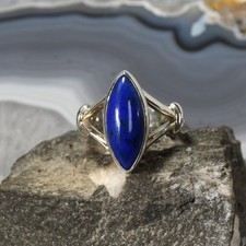 Lapislazuli Ring, 925er