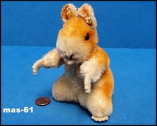 STEIFF GOLDY HAMSTER 10 CM MOHAIRPLÜSCH GOLD/WEISS STOFFTIER 