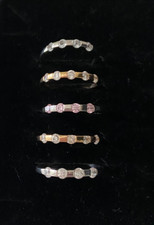 QVC Schmuck 5 Ringe Silber 925er(2 davon vergoldet) m.kleinen Diamoniques Gr. 19