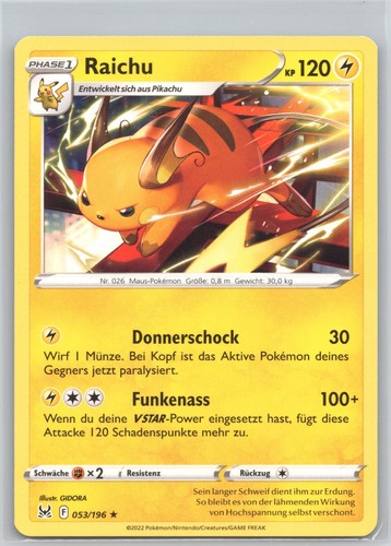 Raichu selten verlorener - raichu,