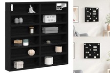 Vitrinenschrank Schwarz Eiche