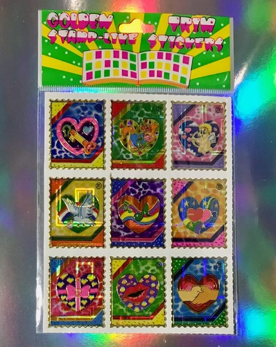 Briefmarken glitzer sticker - glitzer,