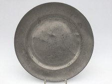 Antiker Zinnteller - Jagdmotiv