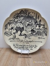 Rosenthal Wandteller „Till Eulenspiegel in Rom“ von Björn Wiinblad / 25,5 cm