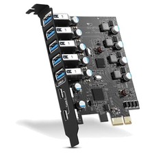 USB 3.0 PCIe Erweiterungskarte 7 Ports für Windows Mac Hardware