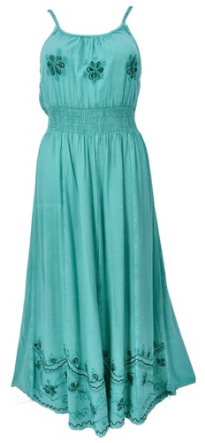 Besticktes boho sommerkleid - besticktes,