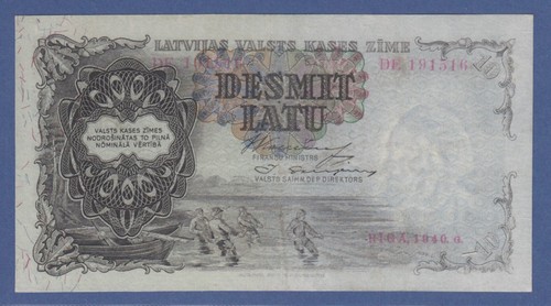 Banknote lettland latu - banknote,