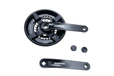 SHIMANO Tourney Fahrrad Kurbel Garnitur FC-TY301 Vierkant 42-34-24 Zähne 170 mm