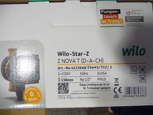 Wilo star nova t - z,