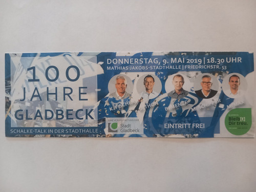 Ticket 100 jahre gladbeck - 100,