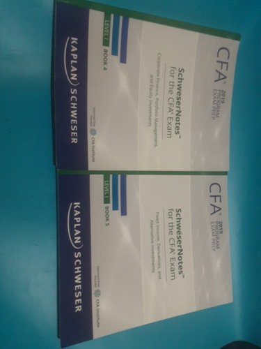Cfa level kaplan - kaplan, schweser