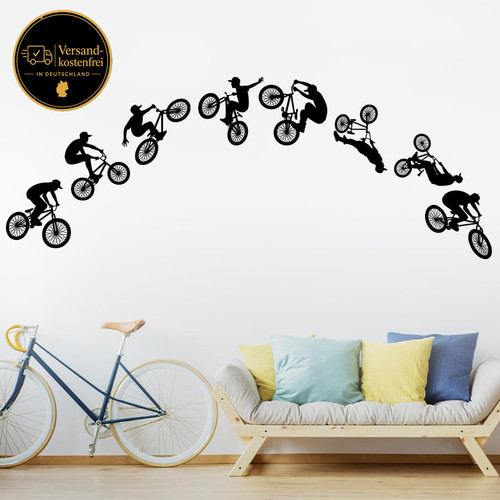 Bmx fahrrad wandtattoos - fahrrad,