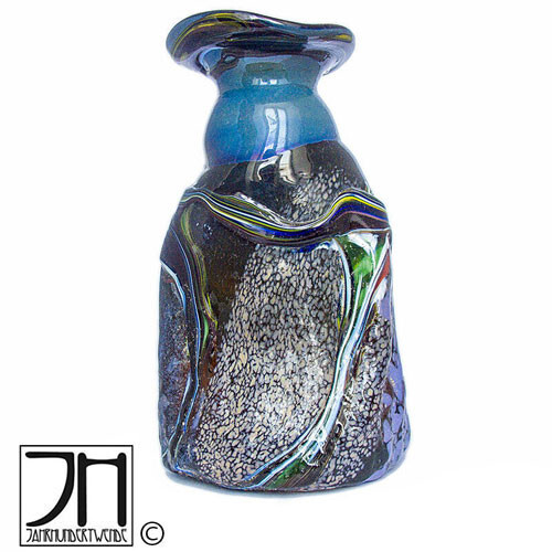 Vintage kunst glas - glas, vase