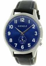 KIENZLE Herrenuhr, Funk- Radiocontrolled, Edelstahl, Zifferblatt blau, DW-00219