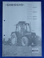 239) Ursus Traktoren 932 1134 1634 Technische Daten - Prospekt Brochure 1993